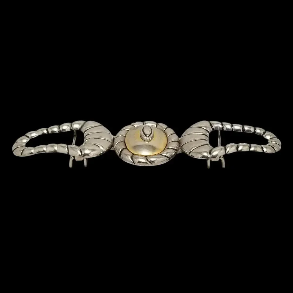 Vintage Belt Buckle Women 3-Piece Victorian Hippie Made In The‎ USA By Dame Belt